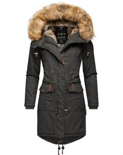 Зимнее пальто "Rosinchen", стильная женская зимняя хлопковая парка с искусственным мехом, антрацит Navahoo