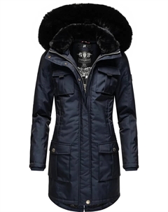 Зимнее пальто "Tiniis", парка со съемным капюшоном и дополнительной сумкой для покупок, синий Navahoo
