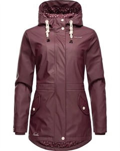 Дождевик "Oceans Heart", с капюшоном, стильный непромокаемый плащ с капюшоном, красный Navahoo