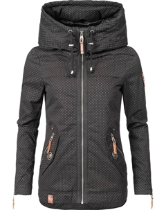 Уличная куртка "Wekoo", с капюшоном, современная женская переходная парка из хлопка с капюшоном, цвет Gepunktet Navahoo