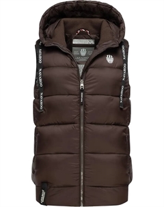 Стеганый жилет "Kassidy", стильный женский жилет без рукавов с капюшоном, коричневый Navahoo