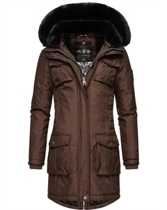 Зимнее пальто "Tiniis", парка со съемным капюшоном и дополнительной сумкой для покупок, коричневый Navahoo