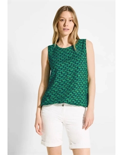 Блуза-топ с эластичным поясом, зеленый Cecil