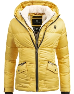 Зимняя куртка "Меган" с капюшоном, стильная женская стеганая куртка на плюшевой подкладке, желтый Navahoo