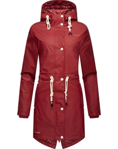 Дождевик "Цветок океана" с капюшоном, модный женский уличный плащ, красный Navahoo