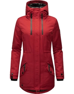 Зимнее пальто "Avrille II", спортивное женское зимнее полупальто с большим капюшоном, красный Navahoo