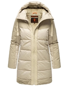 Стеганая куртка "Бархатный котенок", с капюшоном, модное, стеганое женское зимнее полупальто, серый Navahoo