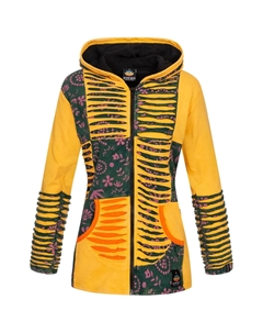 DEPROC Активная флисовая куртка "Пэчворк Многоцветный NUNAVUT II NEW FLOWER POWER", желтый Deproc active