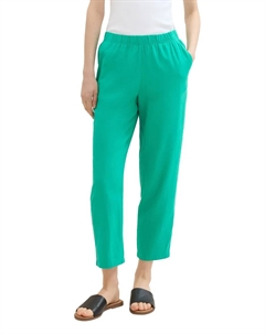 Джинсовые брюки 7/8 в полоску Denim, зеленый Tom tailor