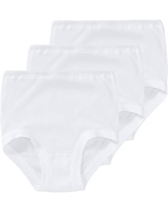 Трусики "Nelly" (3 шт. в упаковке) с высоким содержанием хлопка, белый Speidel