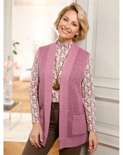 Трикотажный жилет, розовый Classic basics