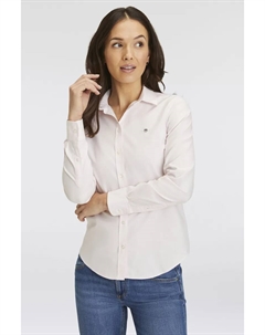 Блузка с длинными рукавами "SLIM STRETCH OXFORD SHIRT", со свободной петлей, розовый Gant