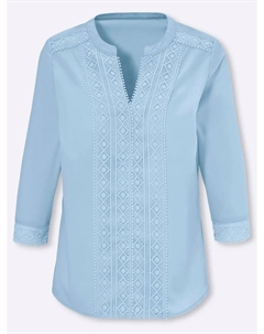 Блуза-комбинация, синий Classic basics