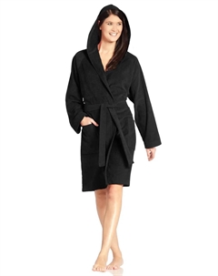 Халат унисекс "Техас" (1 шт.), женский и мужской, черный Vossen