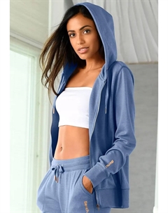 Толстовка для домашней одежды с карманами и молнией, костюм для отдыха Loungewear, джинсовый Bench