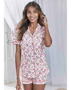 Пижама (2 шт.), с планкой на пуговицах и нагрудным карманом, цвет Ecru S.oliver