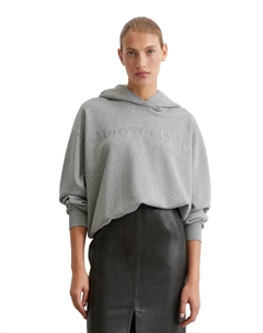 Толстовка с капюшоном и вышивкой логотипа, цвет Soft Stone Melange Marc o'polo