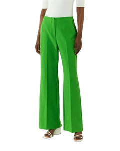 Брюки из ткани с заутюженными складками, зеленый Comma,