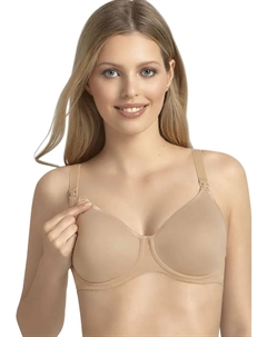 Бюстгальтер для кормления Maternity "Basic", чашка C-F, тонкая микрофибра, на косточках, чашки бесшовные, цвет Deep Sand Anita