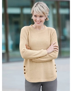 Вязаный свитер "Пуловер", слоновая кость Classic basics