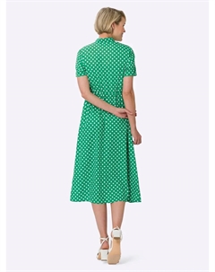 Платье А-силуэта "Платье-блузка-рубашка", зеленый Classic basics
