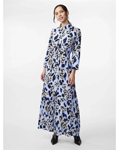 Платье-рубашка "YASSAVANNA LONG SHIRT DRESS", с рукавами 3/4, цвет Clear Sky Aop:Liro Print Y.a.s