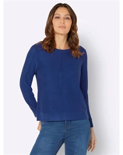 Вязаный свитер "Пуловер", синий Classic basics