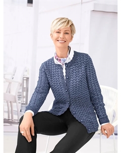 Кардиган Ajour, темно-синий Classic basics