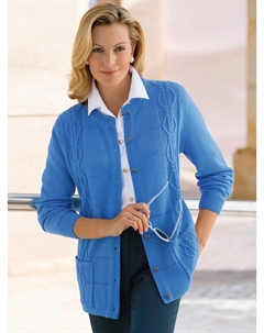 Кардиган Ajour, синий Classic basics