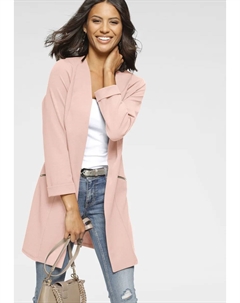 Длинный блейзер на молнии, розовый Laura scott