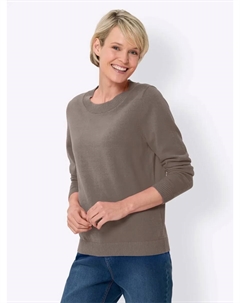 Вязаный свитер "свитер с длинными рукавами", коричневый Classic basics