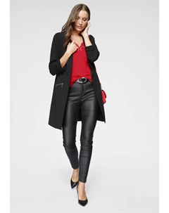 Длинный блейзер на молнии, черный Laura scott