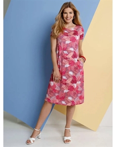 Классическое базовое платье из джерси "Jersey Dress", фуксия Classic basics