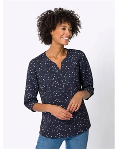 Блуза-комбинация, синий Classic basics