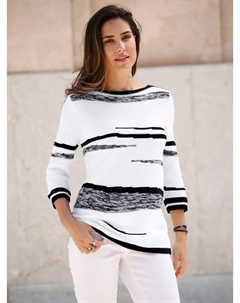 Свитер с рукавами 3/4 "свитер-подводная лодка", черный Classic basics