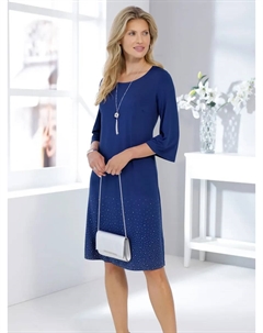 Классическое базовое платье из джерси "Jersey Dress", синий Classic basics