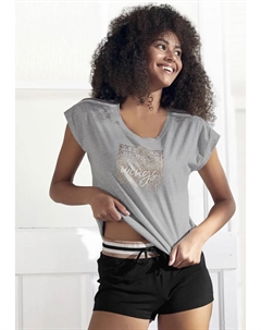 Пижама (2 шт.), с принтом фольги, черный Vivance dreams