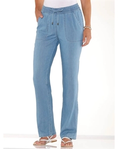 Джинсы без застежки (1 шт.), цвет Blue-Bleached Classic basics