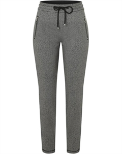 Трикотажные брюки "easy smart" с незаметными карманами на молнии, цвет Steel Grey Printed Mac