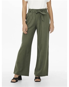 -кюлоты "SAY MW БРЮКИ С ЛЬНЯМ ПОЯСОМ WVN NOOS", цвет Kalamata Jdy
