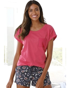 Пижама (2 шт.), с шортами для сна с рисунком, лиловый Vivance dreams