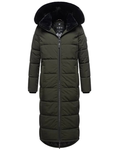 Зимняя куртка Наваху "Милая Фея" с высоким воротником, оливковый Navahoo