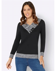 Вязаный свитер "свитер с длинными рукавами", черный Classic basics