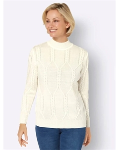 Вязаный свитер "свитер с воротником-стойкой", цвет Ecru Classic basics