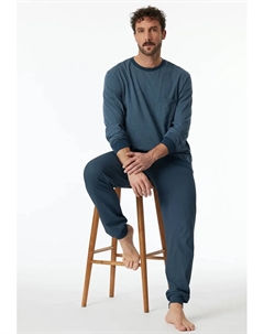 Пижама "Comfort Essentials" (2 шт.), с удобными манжетами, серый Schiesser