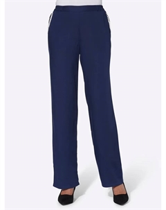 Брюки без застежки, синий Classic basics