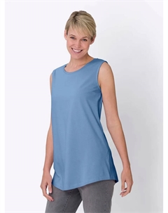 Длинный топ, голубой Classic basics