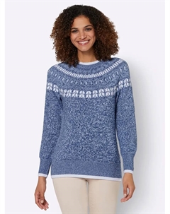 Норвежский свитер "Пуловер", голубой Casual looks