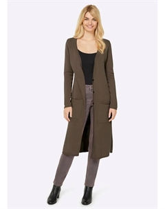 Длинный кардиган, оливковый Linea tesini by heine