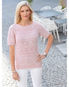 Свитер с короткими рукавами "Пуловер", цвет Rosé Classic basics